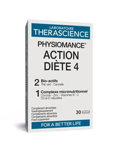 Physiomance Acción Diet 4 Therascience 30 comprimidos