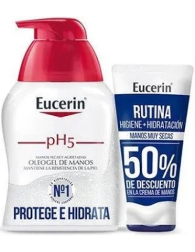 Eucerin Pack Ph5 Oleogel Manos 250ml + Crema Manos Urearepair 5% 75ml