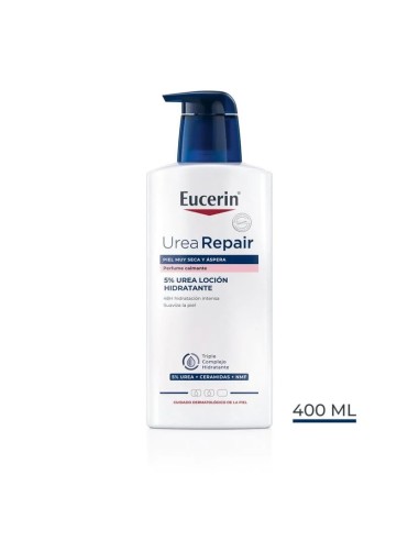 Eucerin UreaRepair Loción Hidratante 5 % Urea (perfume calmante) 400ml