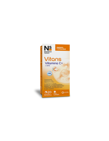 Ns Vitans Vitamina C+ Zinc 20 Comprimidos Efervescentes