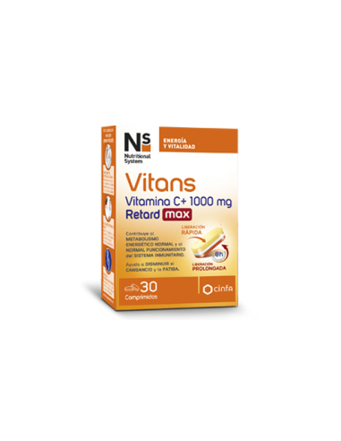 Ns Vitans Vitamina C+ 1000mg Retard Max 30 comp