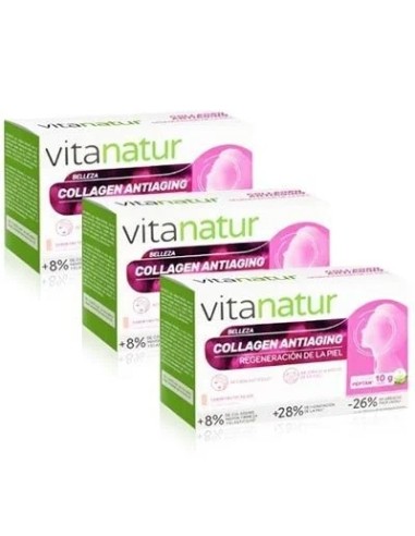 Vitanatur Collagen Antiaging Regeneracion Triplo 3x10 Viales