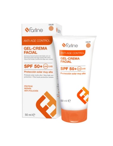 Farline Gel-Crema Facial Anti-age Control Color SPF 50+ 50 ml