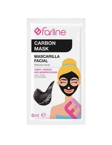 Farline Mascarilla Facial Carbon Mask 8 ml 10 uds