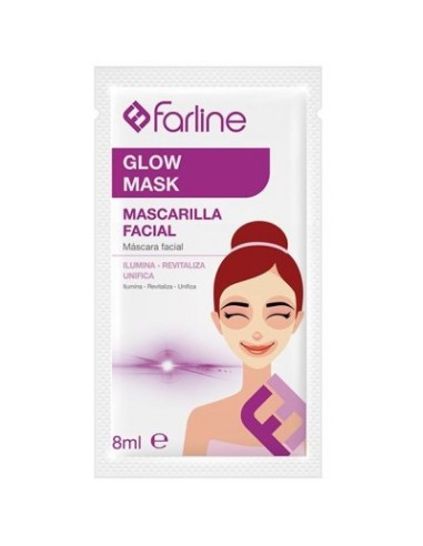 Farline Mascarilla Facial Glow Mask 8 ml 10 uds